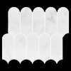 Picture of Elon Tile & Stone - Wave Mosaics Pearl White Honed