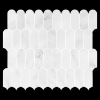 Picture of Elon Tile & Stone - Wave Mosaics Pearl White Honed