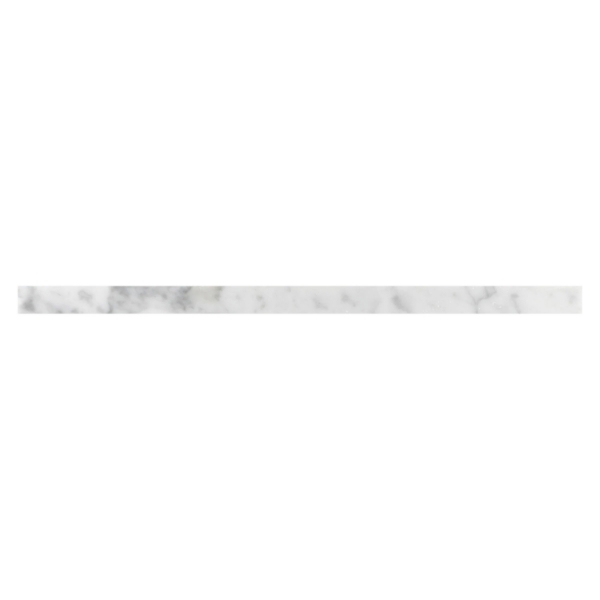 Picture of Elon Tile & Stone - Pencil Moldings Bianco Carrara Flat Liner Polished