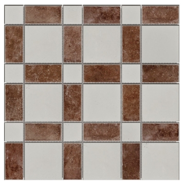 Picture of Bati Orient - Concrete Square Mix Red White