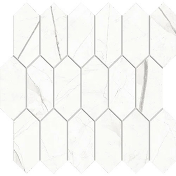 Picture of Atlas Concorde - Beyond Calacatta Picket Mosaic Classic White