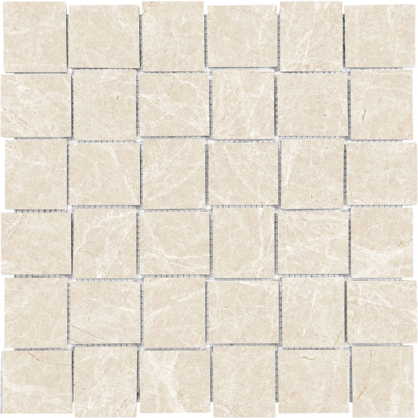 Picture of Tesoro - Lucca Basketweave Mosaic Crema Marfil Matte