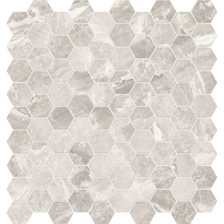 Picture of Tesoro - Mayfair Hexagon Polished Stella Argento