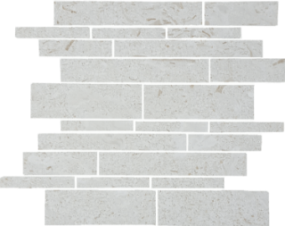 Picture of Tesoro - Pietra Antica Antiqued Stones Random Linear Mosaic Sand Key Shell Stone