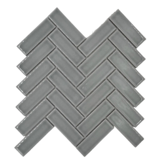 Picture of Adex USA - Rectangle Herringbone Light Gray