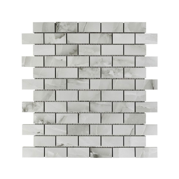 Picture of Anthology Tile - Marbleridge Reserve 1 x 2 Mosaic Dusky Onyx